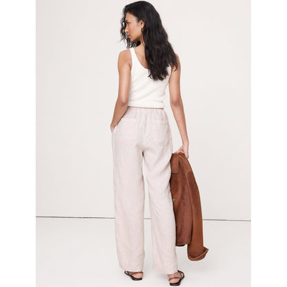 Women's The Getaway Straight-Leg Pull-On Pant In Linen