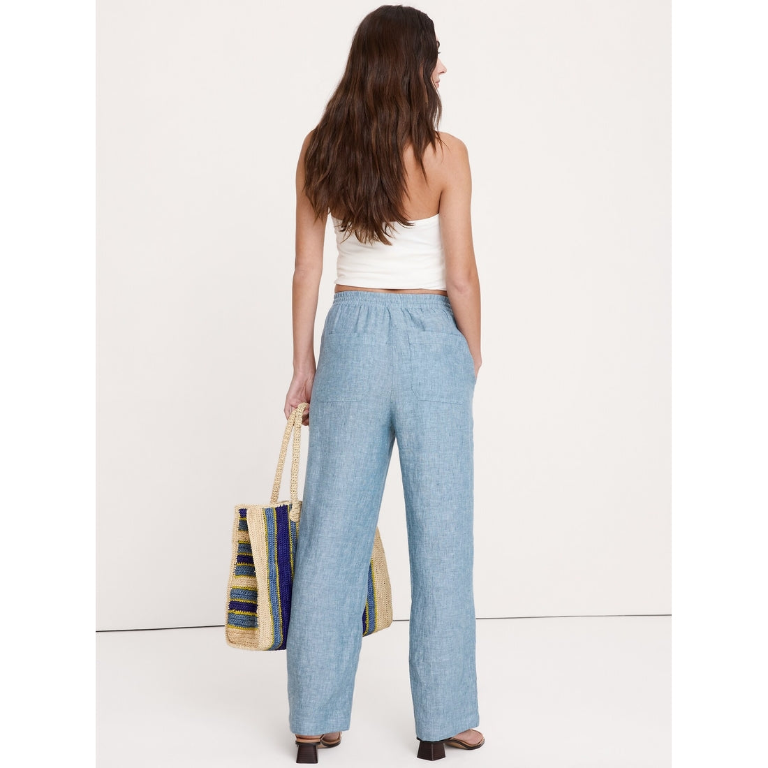 Women's The Getaway Straight-Leg Pull-On Pant In Linen