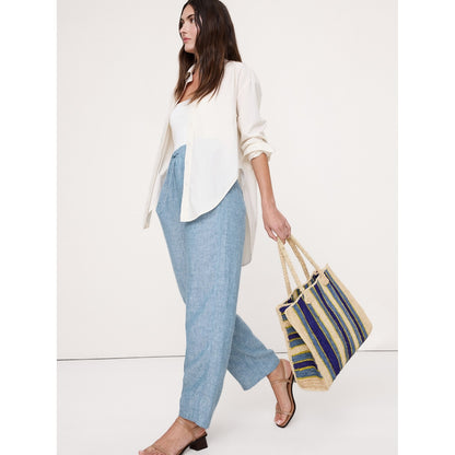 Women's The Getaway Straight-Leg Pull-On Pant In Linen