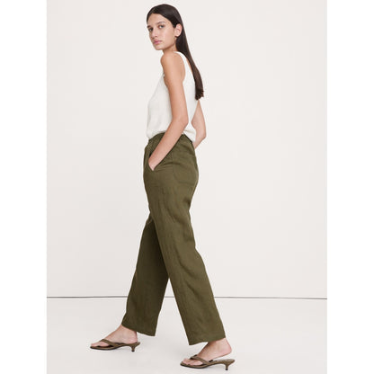 Women's The Getaway Straight-Leg Pull-On Pant In Linen
