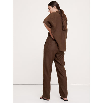 Women's The Getaway Straight-Leg Pull-On Pant In Linen