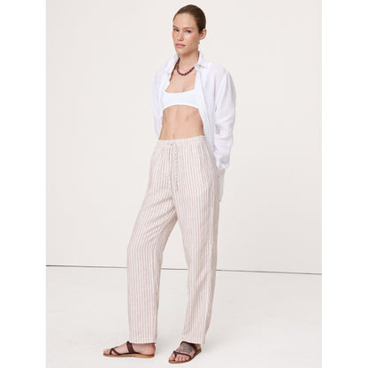 Women's The Getaway Straight-Leg Pull-On Pant In Linen
