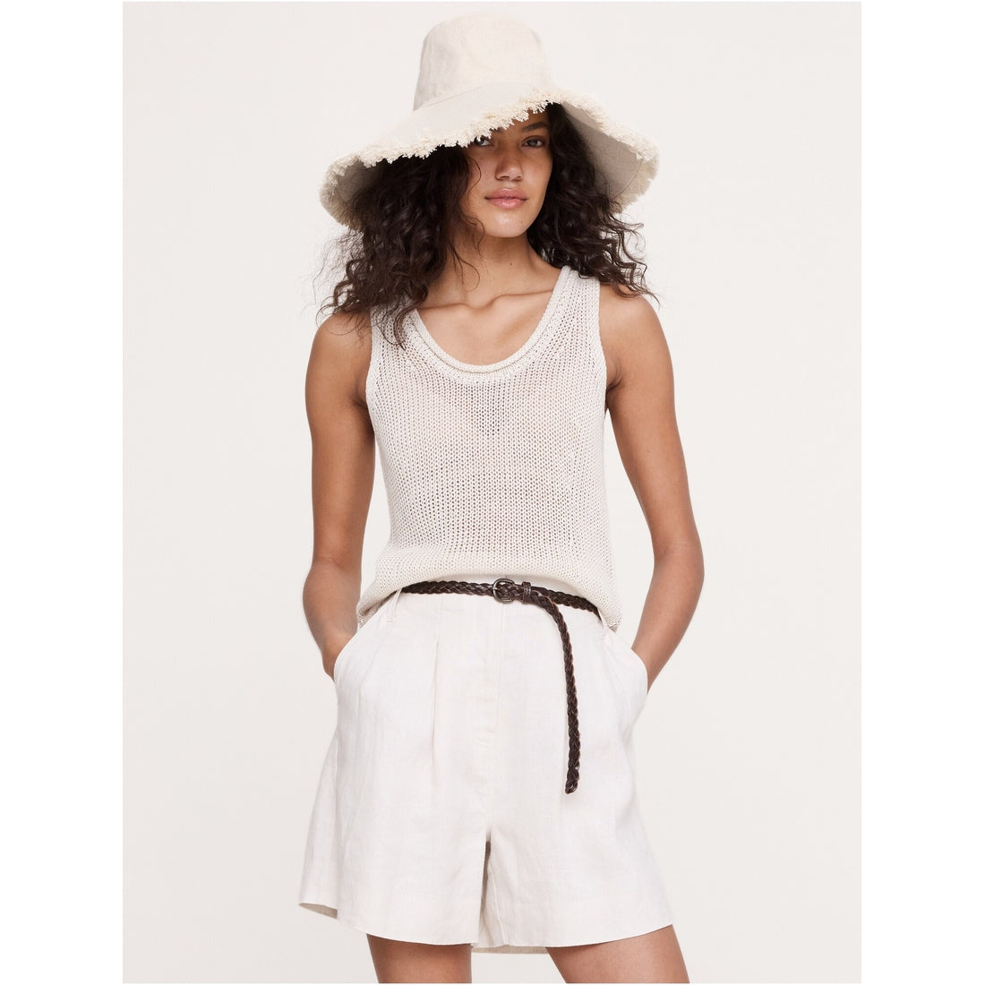 Women's Heirloom Linen Sweater Tank