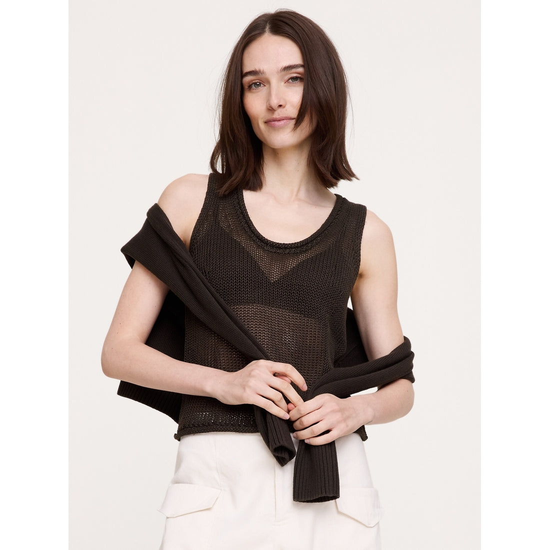 Women's Heirloom Linen Sweater Tank