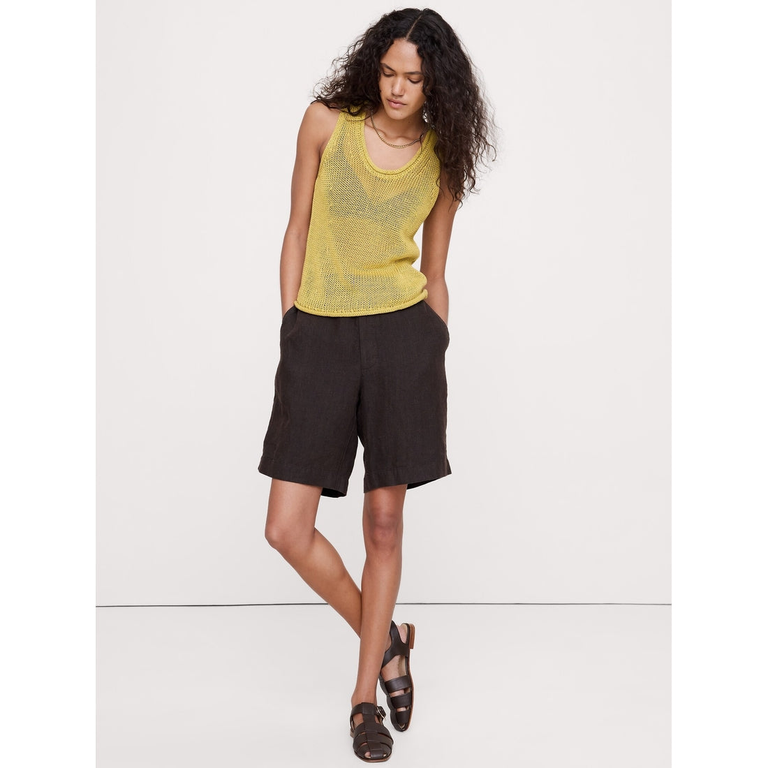 Women's Heirloom Linen Sweater Tank