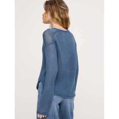 Women's Heirloom Linen V-Neck Sweater