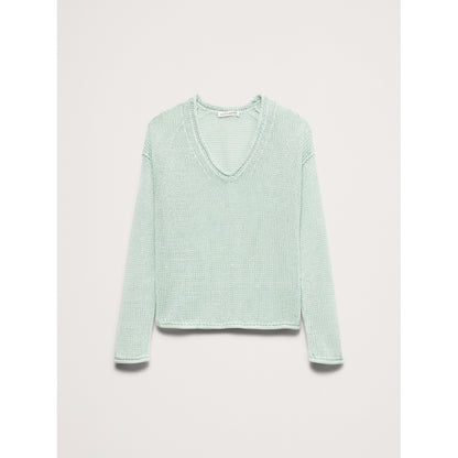 Women's Heirloom Linen V-Neck Sweater