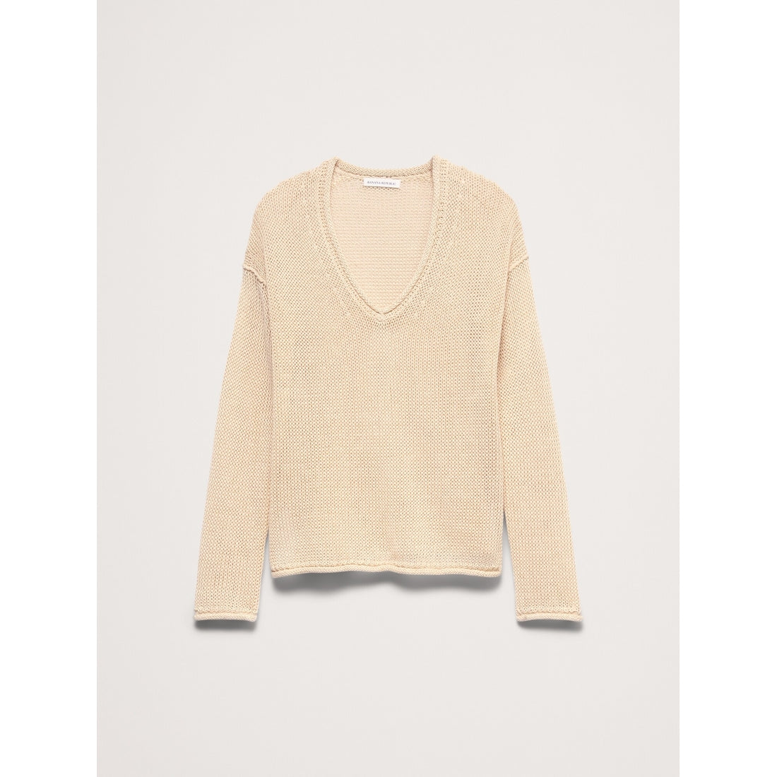 Women's Heirloom Linen V-Neck Sweater
