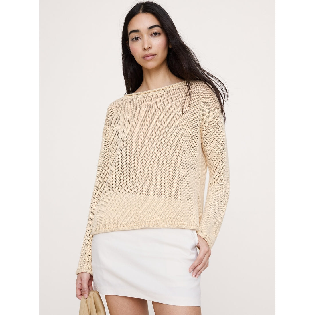 Women's Heirloom Linen Boatneck Sweater