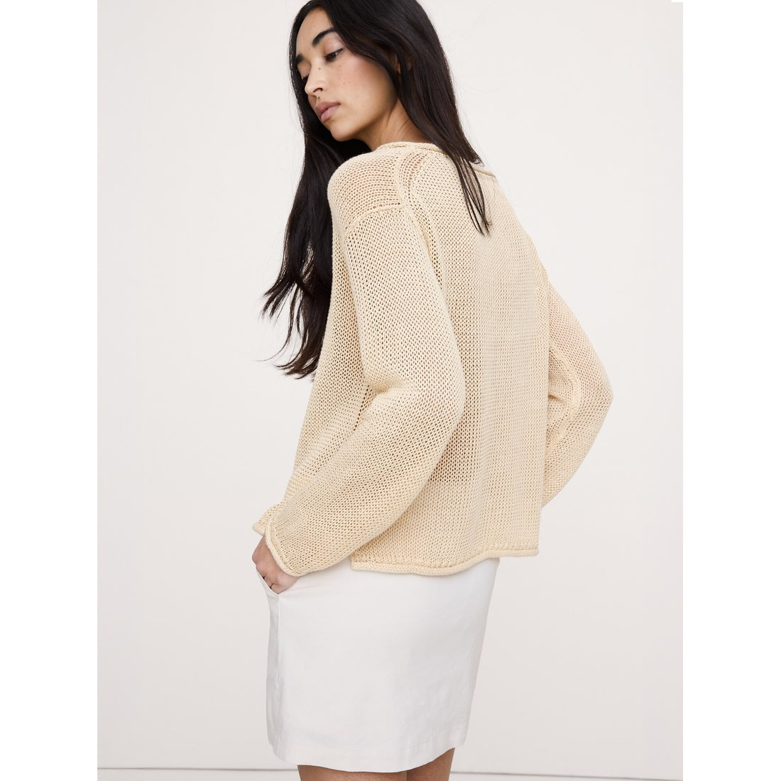 Women's Heirloom Linen Boatneck Sweater