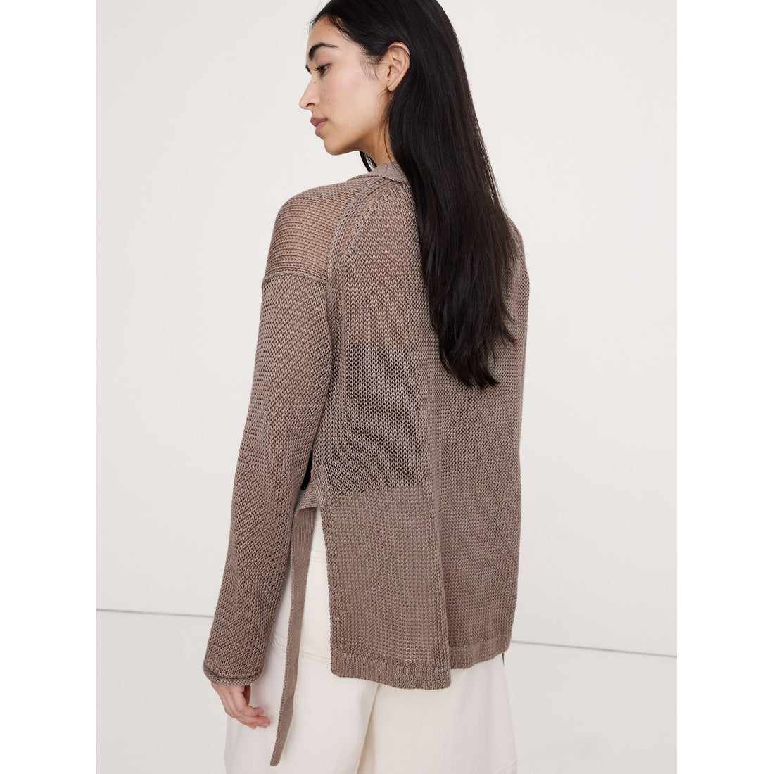Women's Heirloom Linen Wrap Cardigan