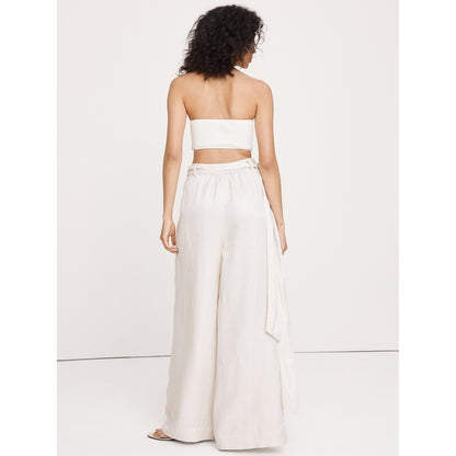 Women's Viscose-Linen Palazzo Pant