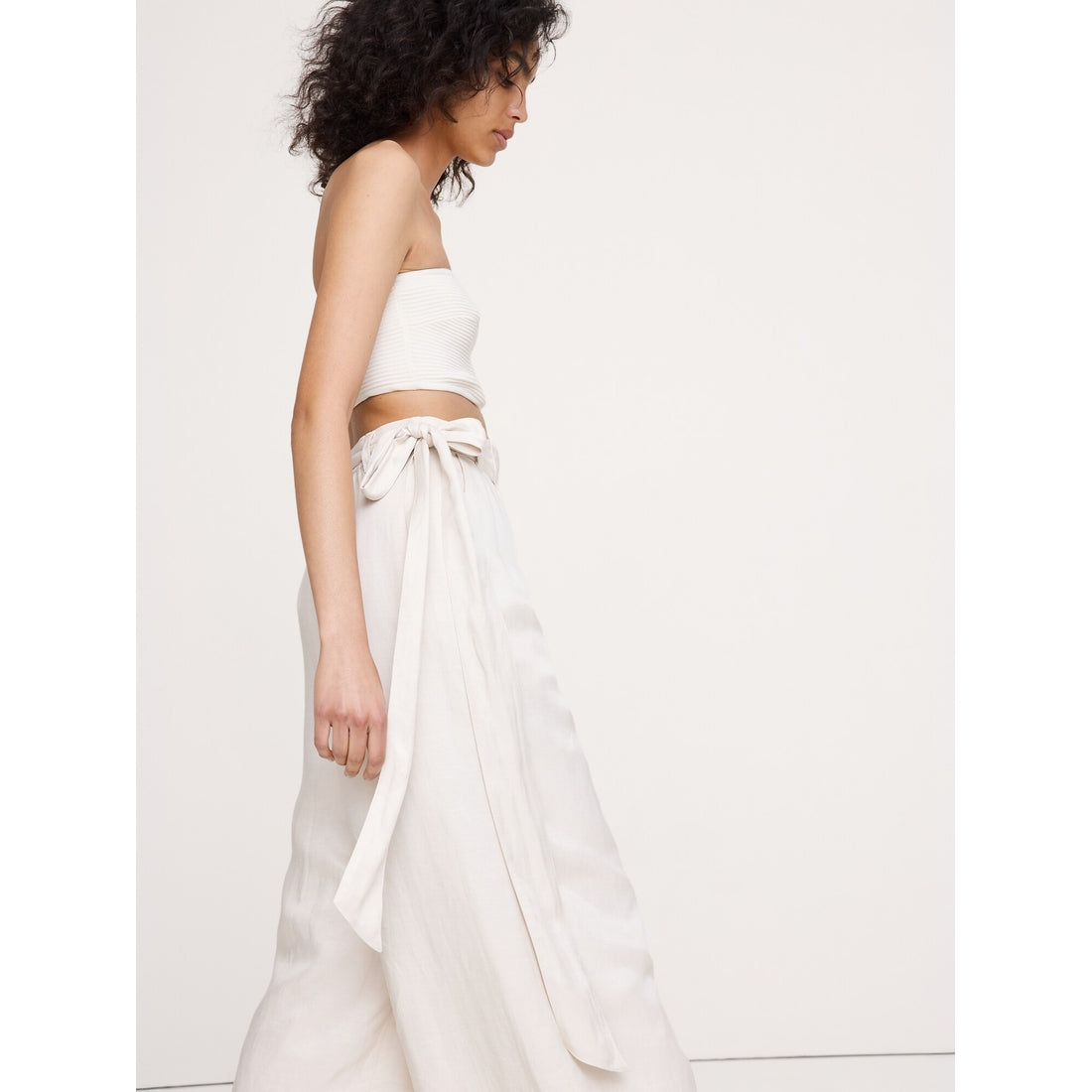Women's Viscose-Linen Palazzo Pant
