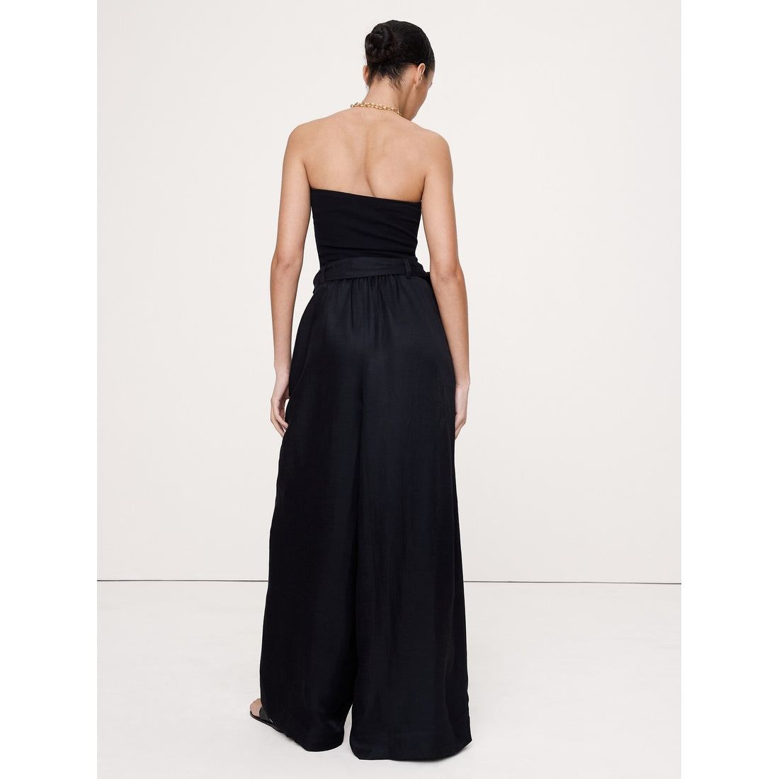 Women's Viscose-Linen Palazzo Pant
