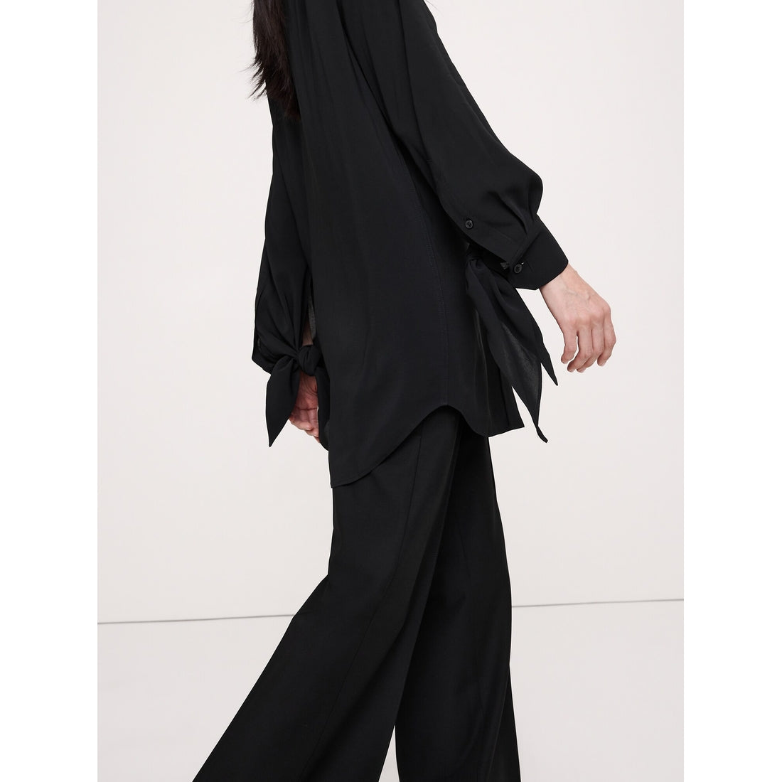 Women's Georgette Tie-Cuff Shirt