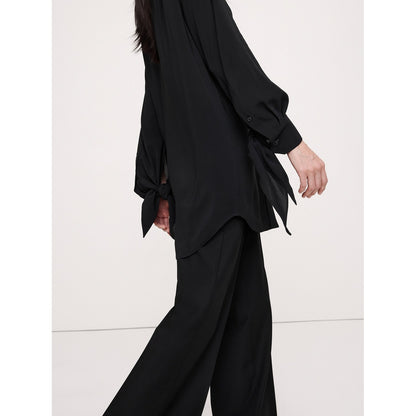 Women's Georgette Tie-Cuff Shirt