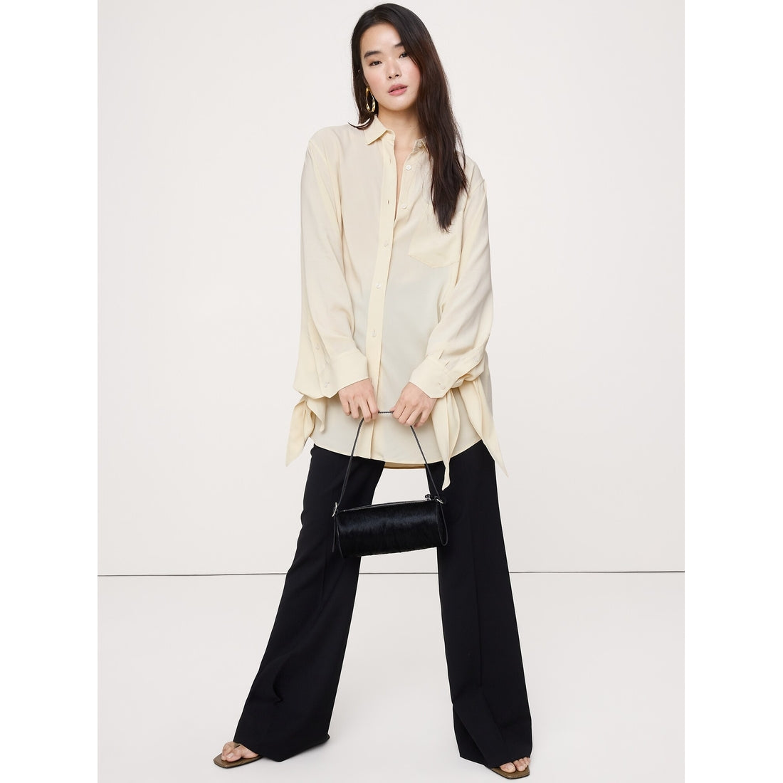 Women's Georgette Tie-Cuff Shirt