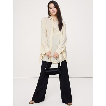 Women's Georgette Tie-Cuff Shirt
