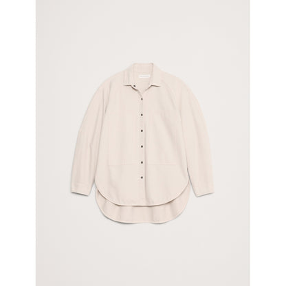 Women's Oversized Denim Utility Pocket Shirt