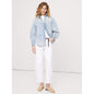 Women's Oversized Denim Utility Pocket Shirt