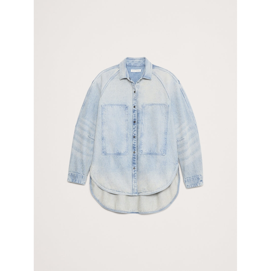 Women's Oversized Denim Utility Pocket Shirt