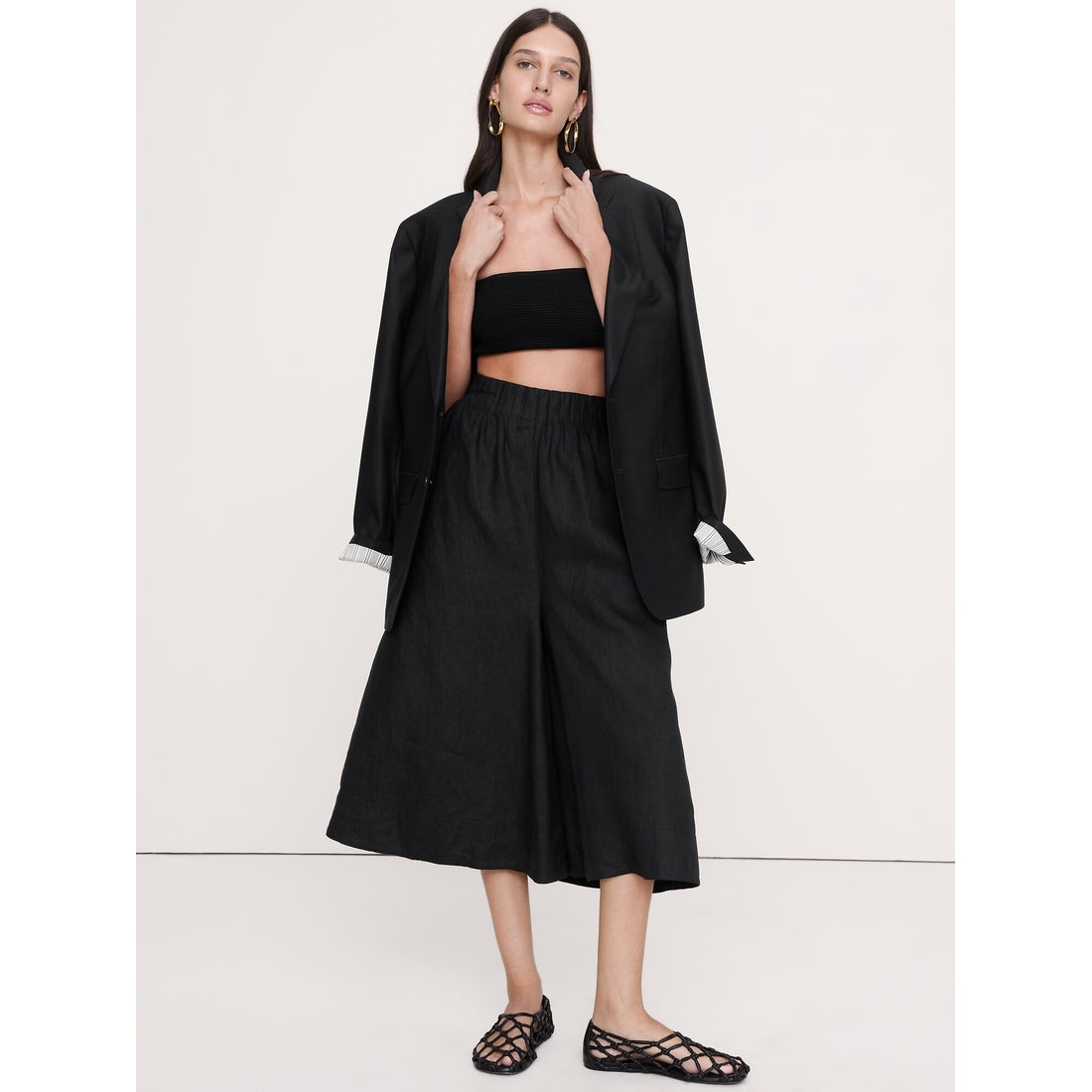 Women's Linen Culotte