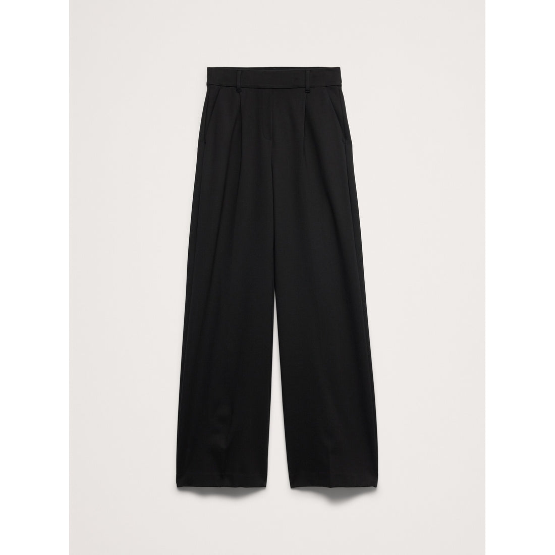 Women's High-Rise Wide-Leg Drapey Ponte Pull-On Pant