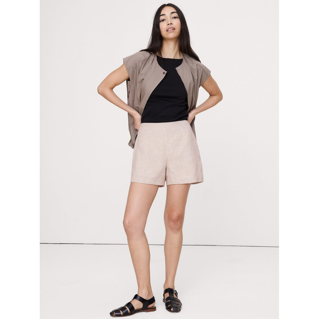 Women's High-Rise 3" Linen Short