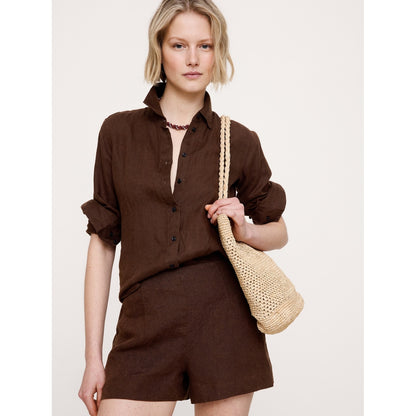 Women's High-Rise 3" Linen Short