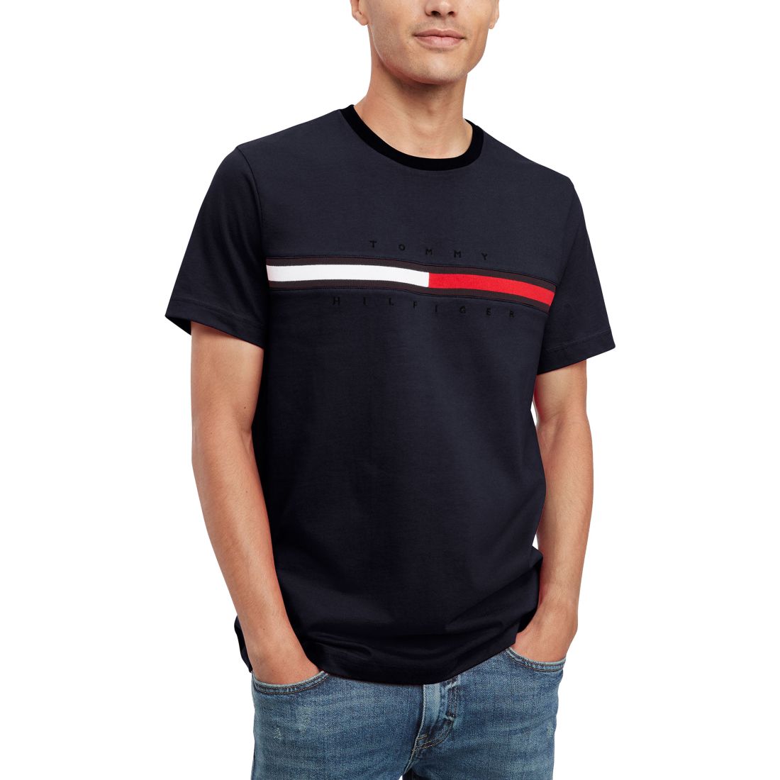 Tommy Hilfiger Men's Tino Logo Short Sleeve T-Shirt