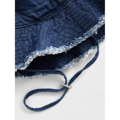 Women's Frayed Bucket Hat