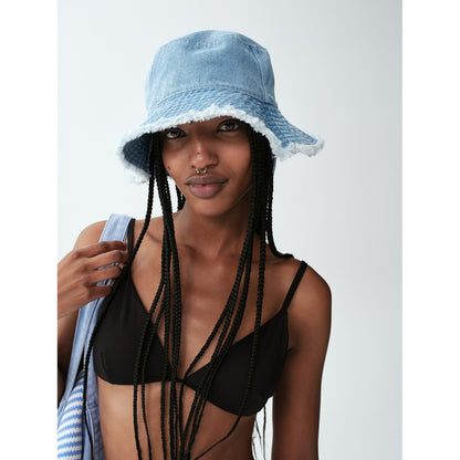 Women's Frayed Bucket Hat
