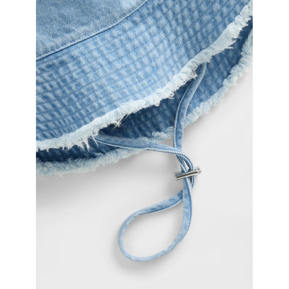 Women's Frayed Bucket Hat