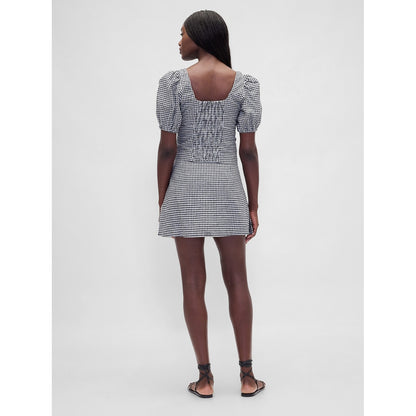 Women's Low Rise Linen-Blend Mini Skort