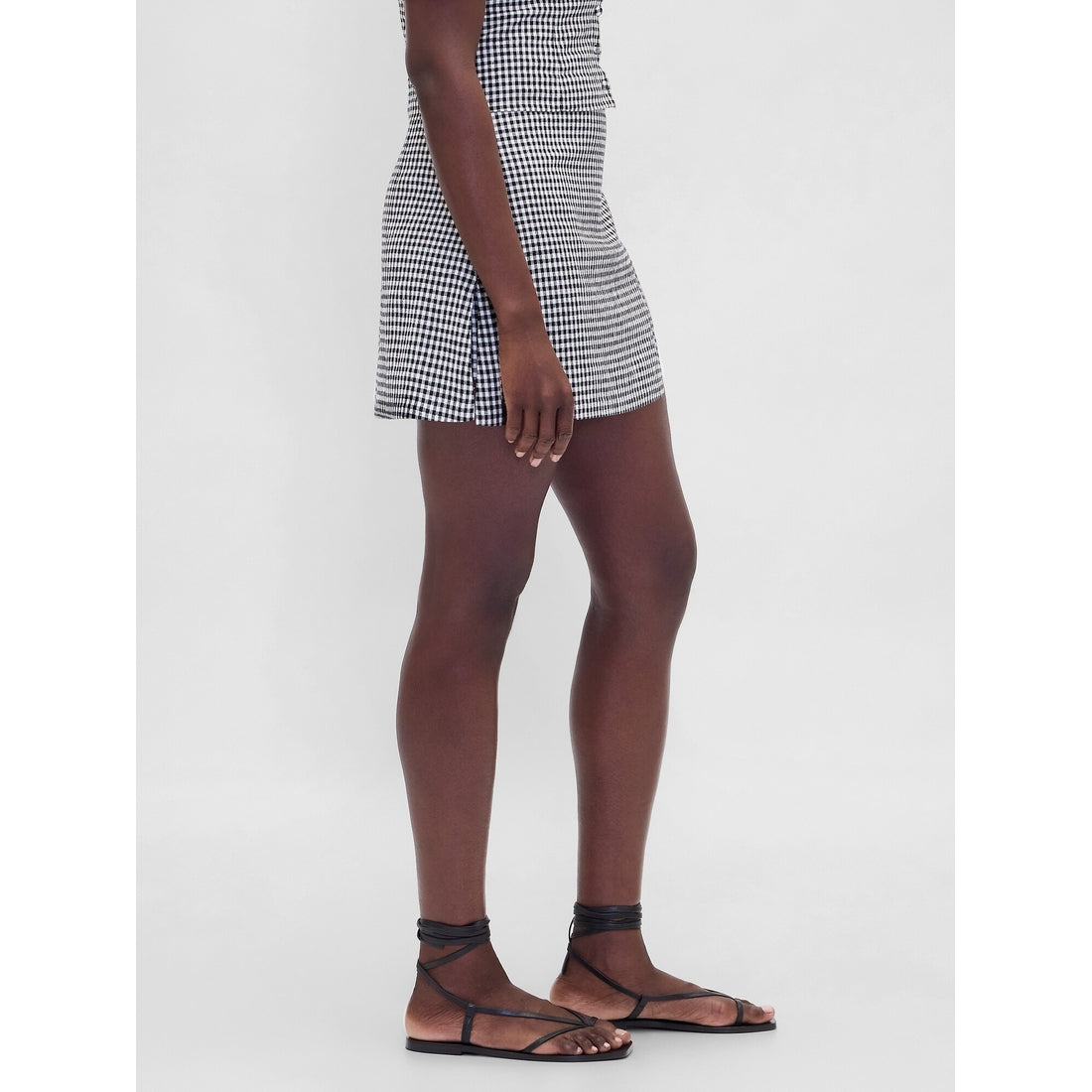 Women's Low Rise Linen-Blend Mini Skort