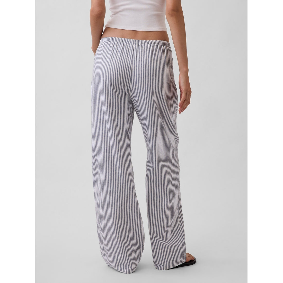 Women's Linen-Blend Easy Wide-Leg Pants