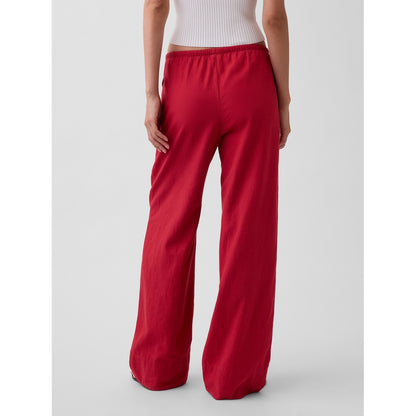 Women's Linen-Blend Easy Wide-Leg Pants