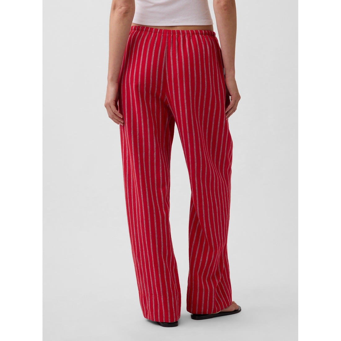 Women's Linen-Blend Easy Wide-Leg Pants