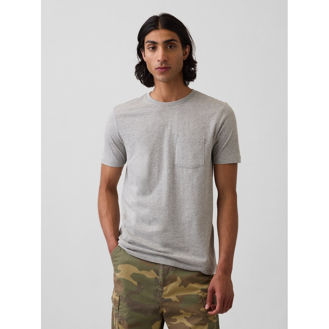 Men's Adult Organic Cotton Pocket T-Shirt