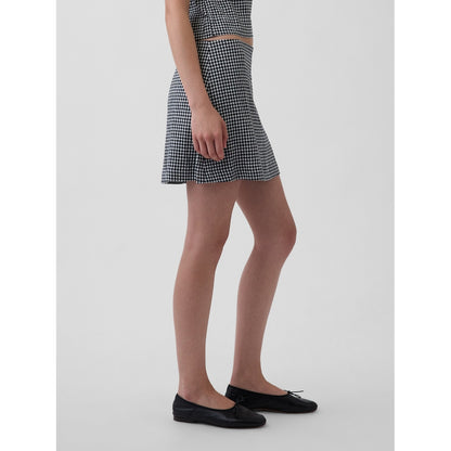 Women's Linen-Blend Mini Skort