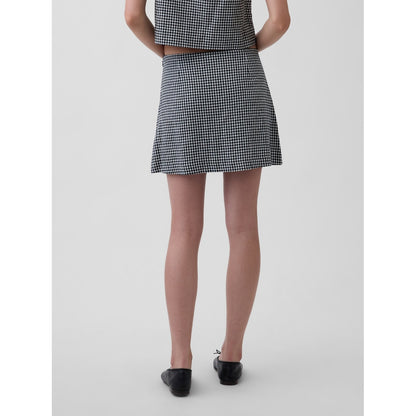 Women's Linen-Blend Mini Skort