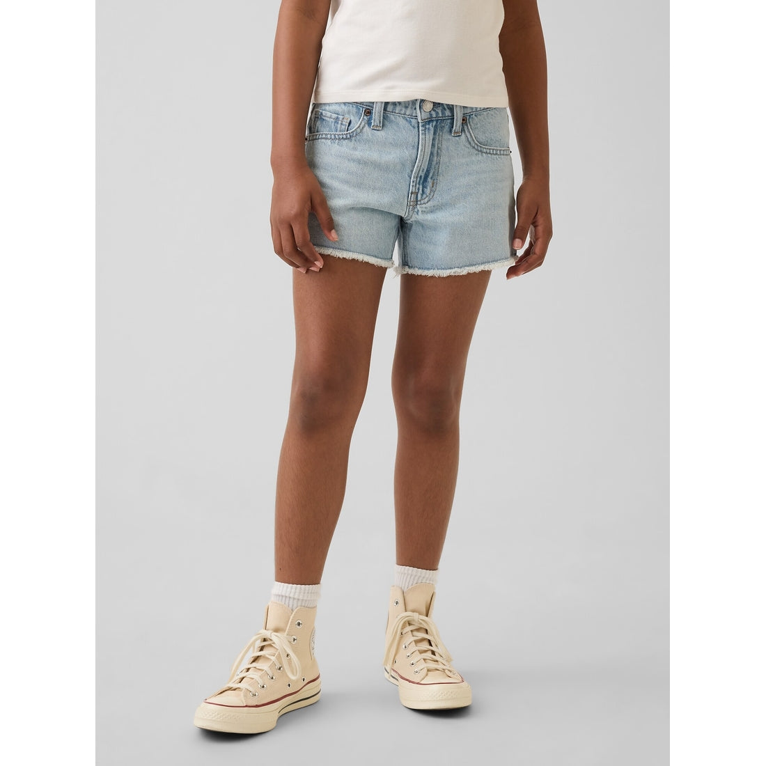Girls' Low Rise Stride Denim Shorts