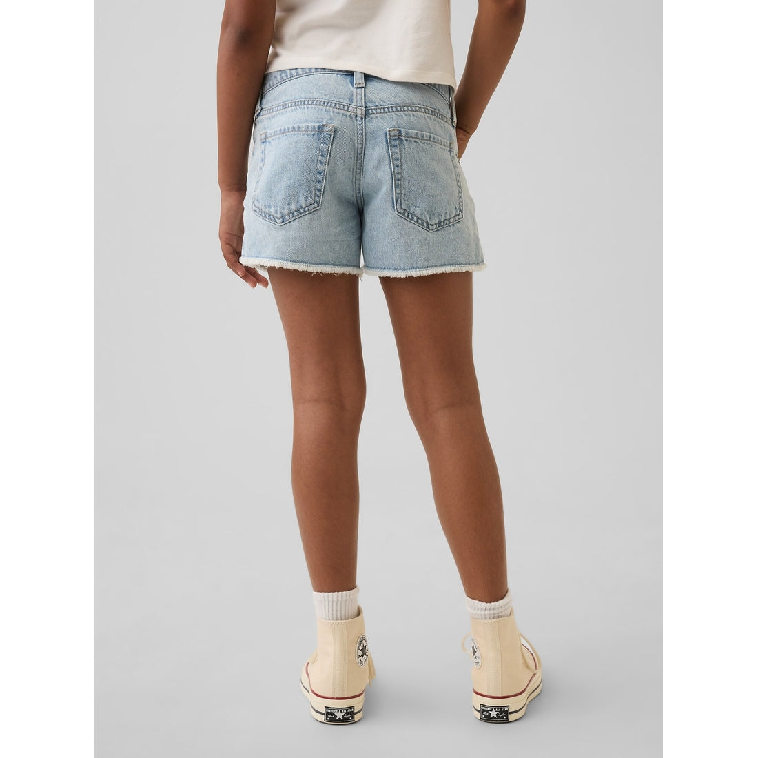 Girls' Low Rise Stride Denim Shorts