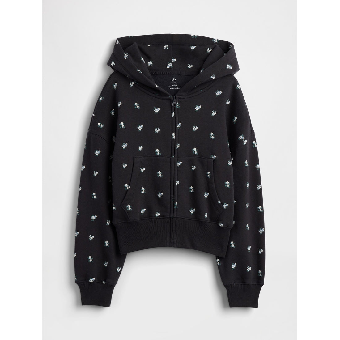 Girls' Vintagesoft Oversized Logo Zip Hoodie