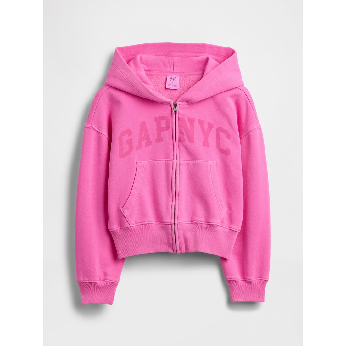 Girls' Vintagesoft Oversized Logo Zip Hoodie