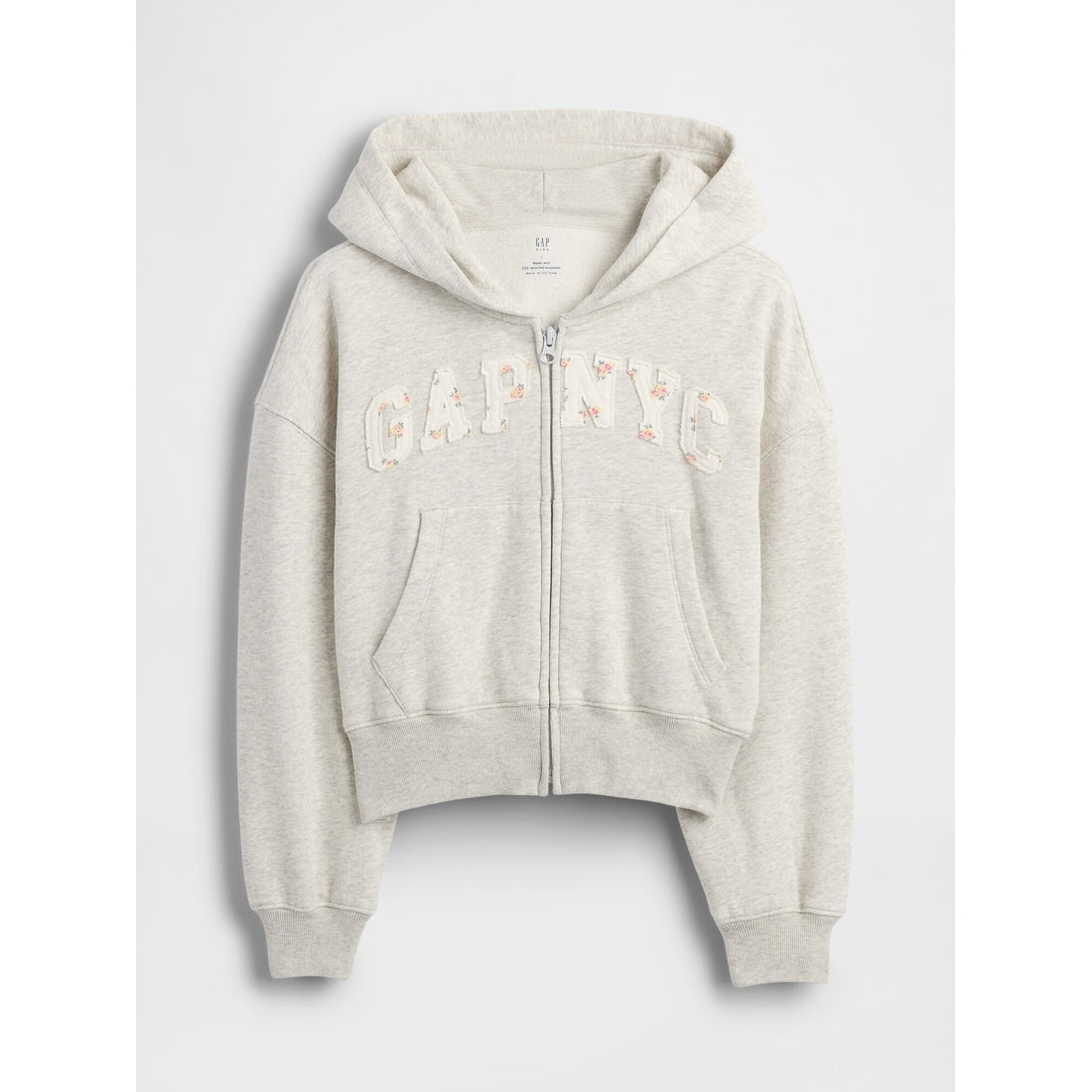 Girls' Vintagesoft Oversized Logo Zip Hoodie