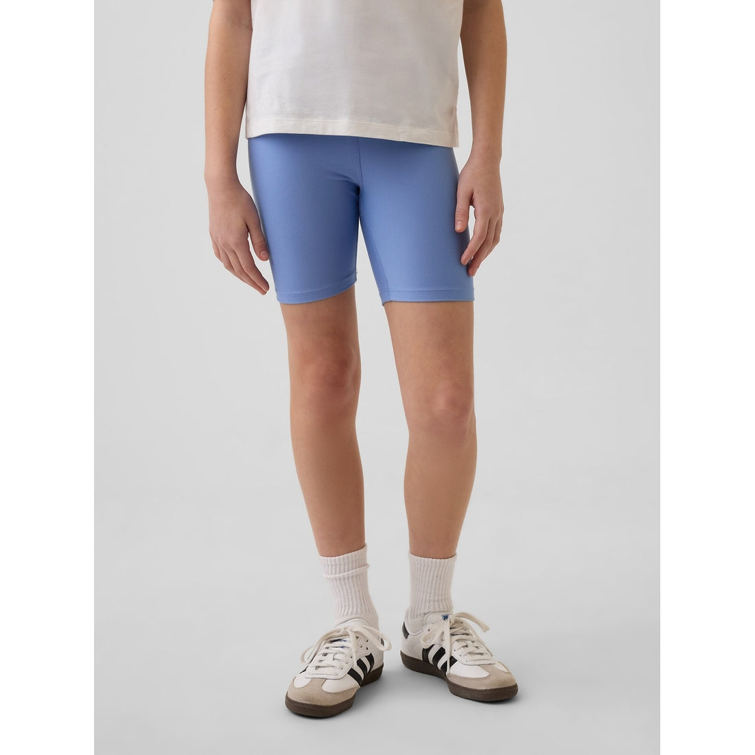 Girls' Quick-Dry Rib Bike Shorts