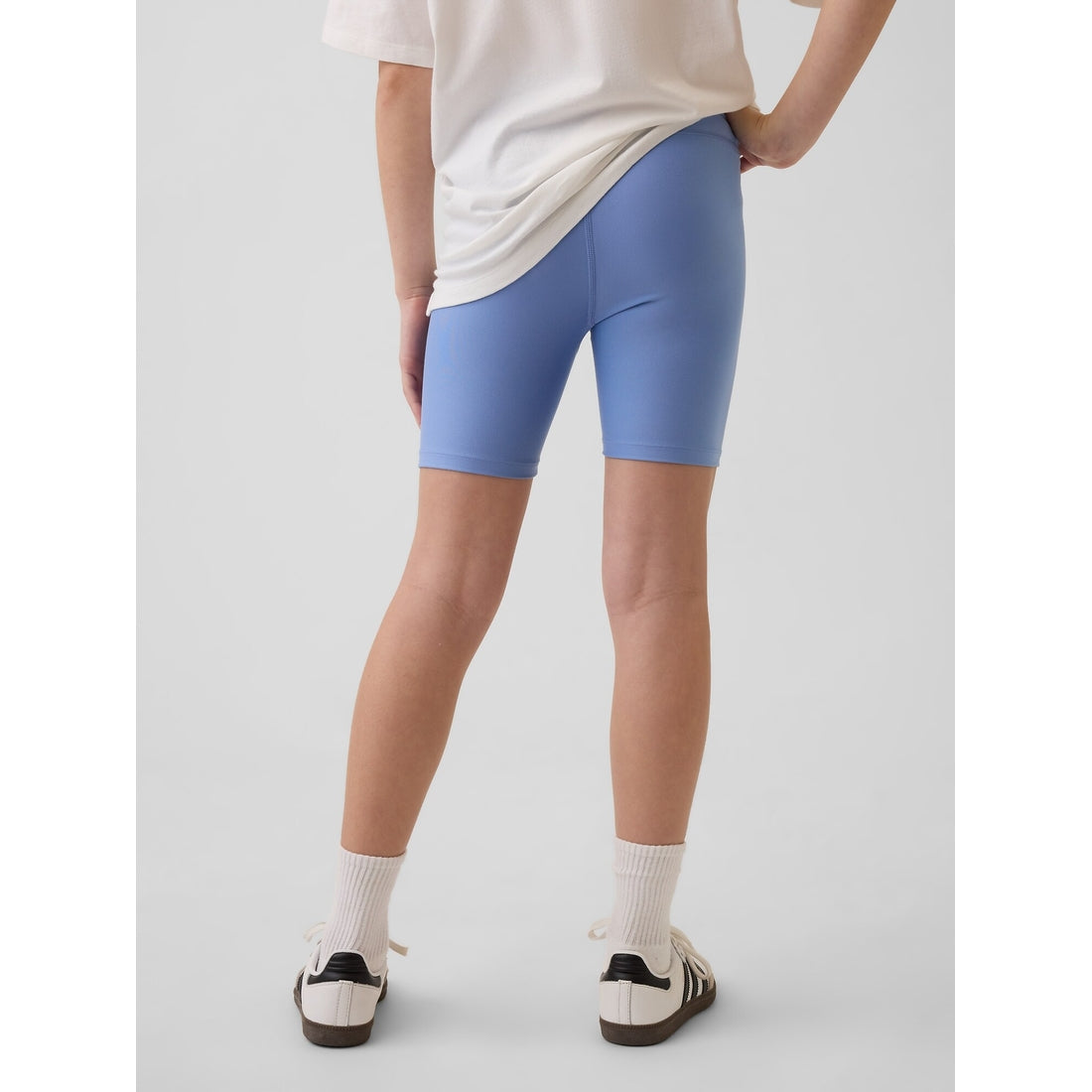 Girls' Quick-Dry Rib Bike Shorts