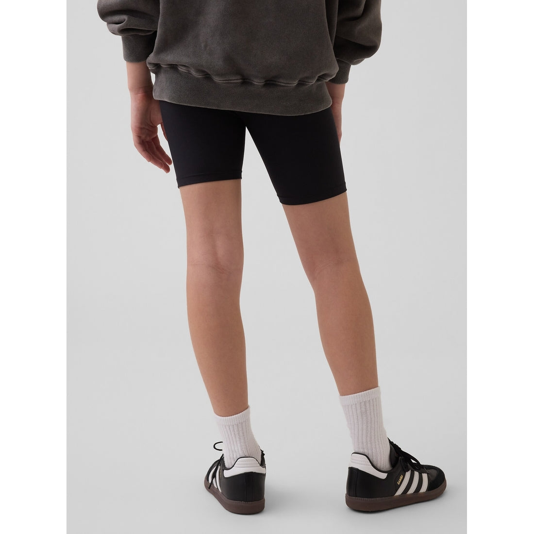 Girls' Quick-Dry Rib Bike Shorts