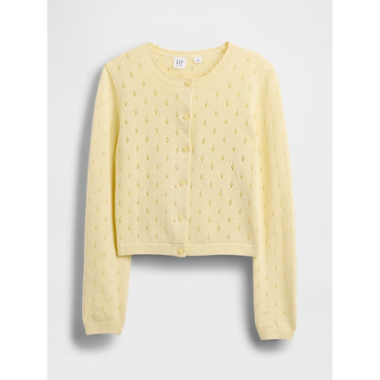 Girls' Pointelle Cardigan Sweater